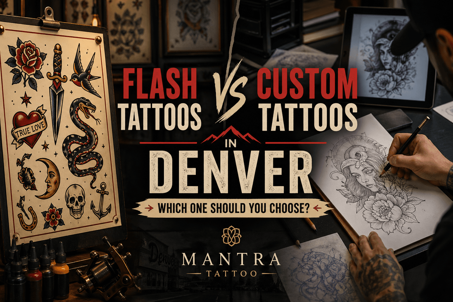 Custom vs. Flash: Choosing the Right Tattoo Experience